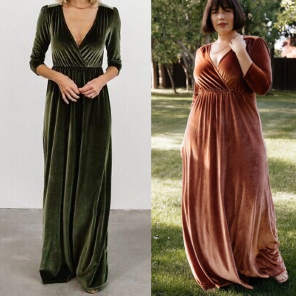 Velvet Olive/Spice Dress